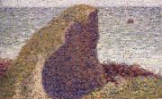 Georges Seurat Study for Le Bec du Hoc,Grandcampe Spain oil painting artist